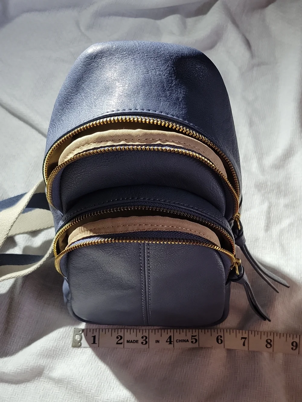 Kohl's Sonoma Blue Gray Crossbody Mini Backpack Mint Condition